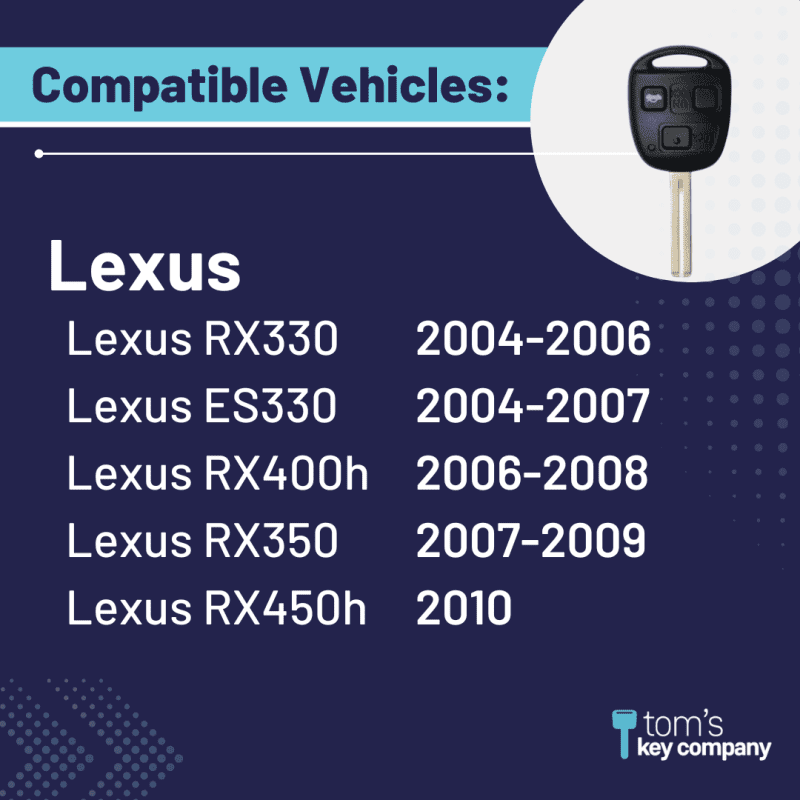 2004 lexus rx330 keyless entry remote lex bbt 3b 4d68 tom s key company 4 30775756292349