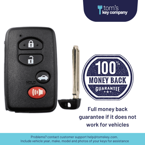 2007 2009 toyota camry smart key fob 4 button hyq14aab 4b 0140board fob camry tom s key company 5 31796584612093