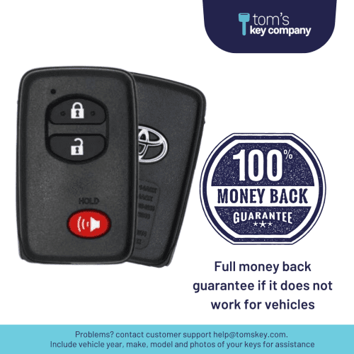 2010 2019 toyota 4runner new 3 button oem smart key fob hyq14acx 3b fob black logo tom s key company 5 31797342863613