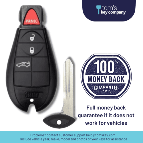 4 button chrysler dodge ram smart key fob iyzc01c 4b t fob tom s key company 5 32072683782397