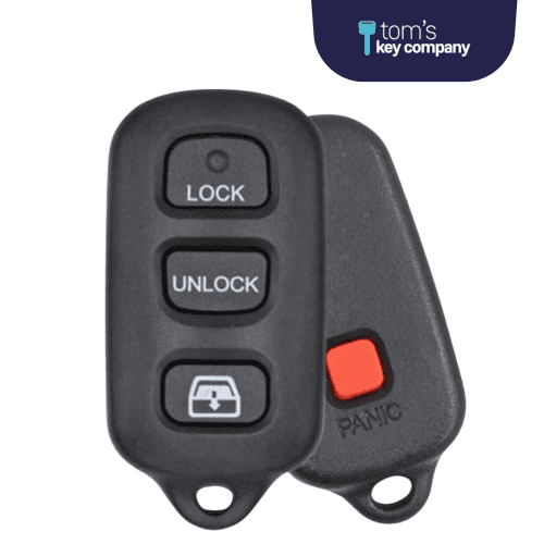 4 button keyless entry remote car key fob for select toyota vehicles hyq12bbx 4b tom s key company 1 31916582207741