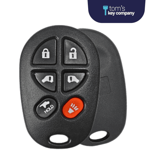 6 Button Keyless Entry Remote Car Key FOB for Toyota Sienna Vans (GQ43VT20T-6B)