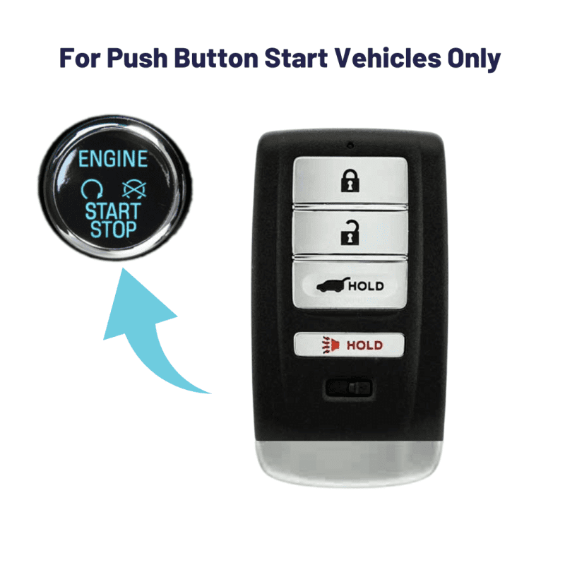 acura mdx and rdx 4 button smart key with trunk release acusk 4b kr5v1x tom s key company 7 31356009808125