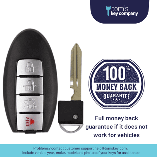 brand new aftermarket 4 button smart key with trunk release for select nissan vehicles nissk 4b tr 735 tom s key company 5 31992631918845