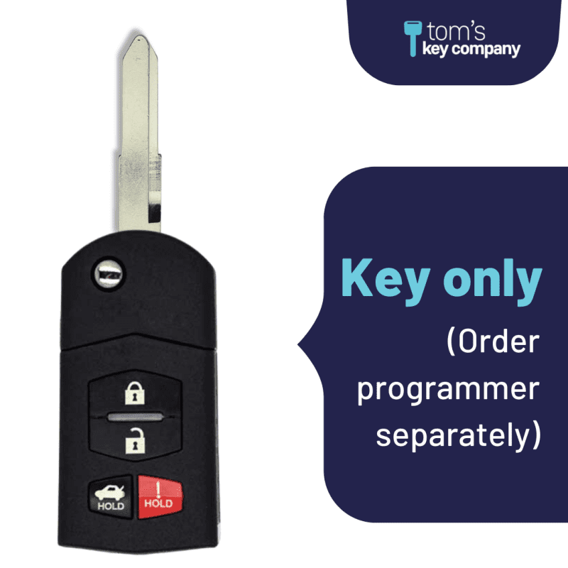 brand new aftermarket keyless entry flip key 4 button with trunk release for select mazda vehicles mazflp 4b trunk tom s key company 1 31943745700093