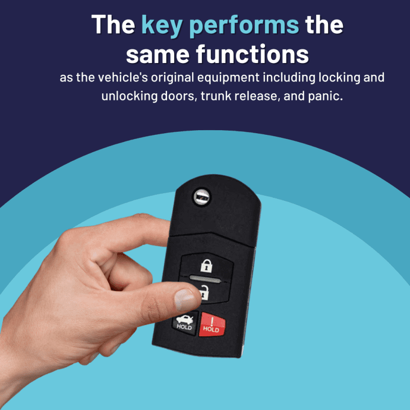 brand new aftermarket keyless entry flip key 4 button with trunk release for select mazda vehicles mazflp 4b trunk tom s key company 4 31943745667325