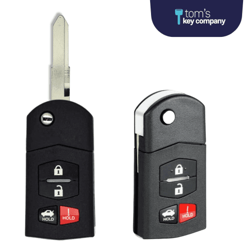 brand new aftermarket keyless entry flip key 4 button with trunk release for select mazda vehicles mazflp 4b trunk tom s key company 6 31943745831165