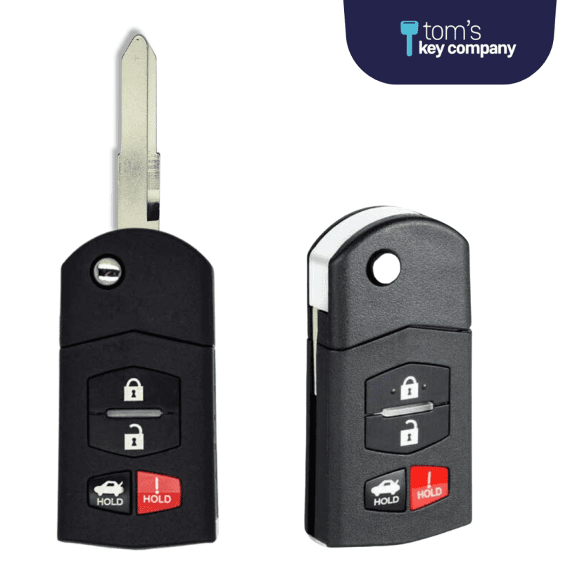 brand new aftermarket keyless entry flip key 4 button with trunk release for select mazda vehicles mazflp 4b trunk tom s key company 6 31943745831165