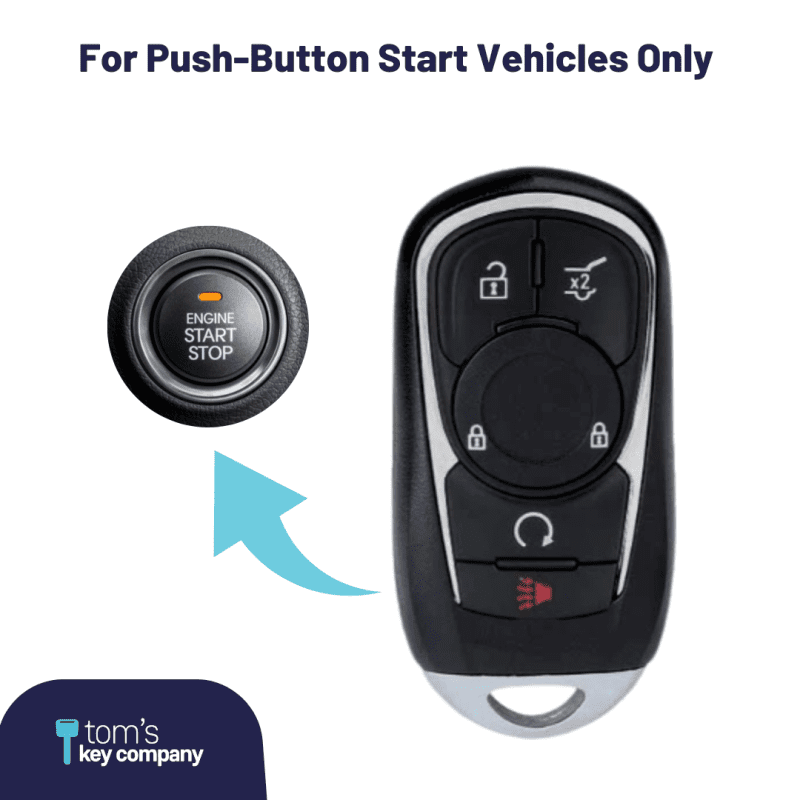 buick envision 5 button smart key with hatch release and remote start gmbuicksk 5b hyq4aa tom s key company 2 31518958190845