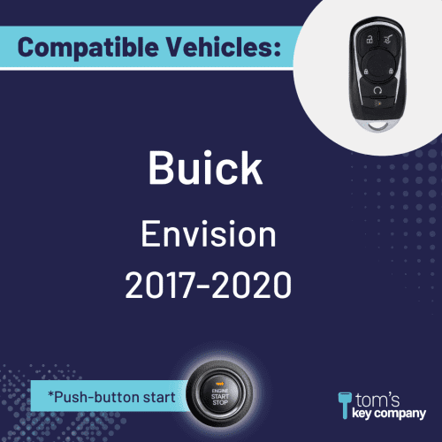 buick envision 5 button smart key with hatch release and remote start gmbuicksk 5b hyq4aa tom s key company 4 31518958321917