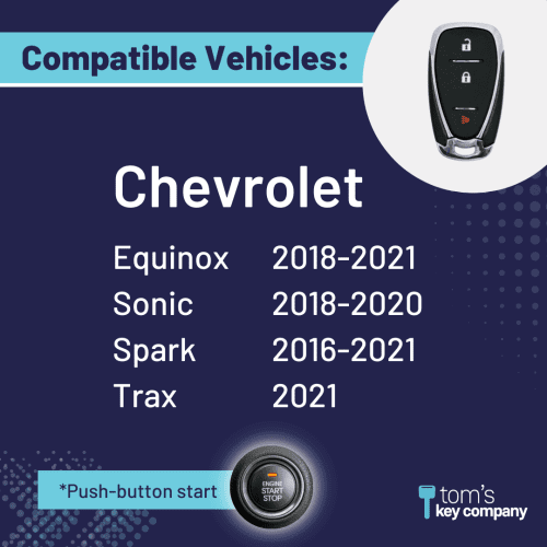 chevrolet equinox sonic spark and trax 3 button smart key gmchevsk 3b hyq4aa tom s key company 4 31480384487677