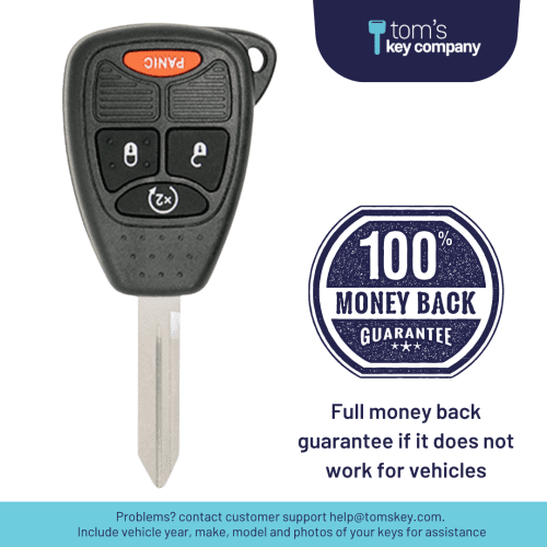 chrysler dodge and jeep key with 4 buttons remote fob tom s key company 4 32069987008765