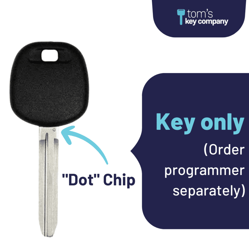 dot chip transponder key for select toyota and scion vehicles toy4 dot tom s key company 1 31887432777981