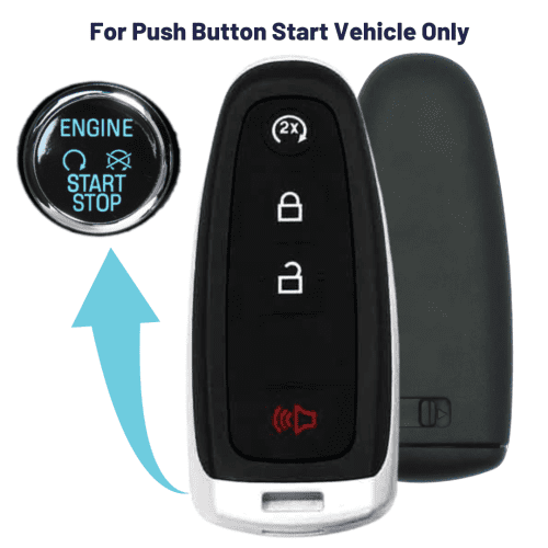 ford 4 button aftermarket smart key with remote start forpsk 4b rs fob pdl tom s key company 30275430154493