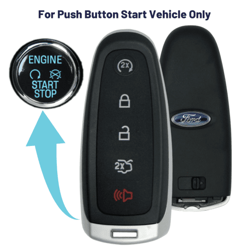 ford 5 button oem logo smart key with remote start and trunk release forpsk 5b trs oem logo pdl tom s key company 2 30256509780221