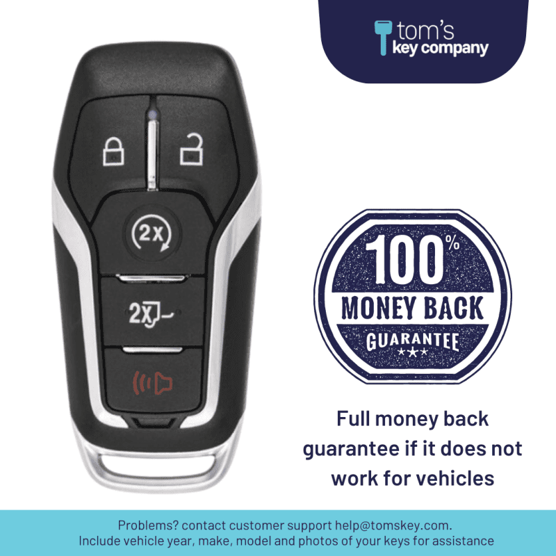 ford aftermarket 5 button smart key with remote start and tailgate forsk tg 5b fob tmb tom s key company 5 32022384869629