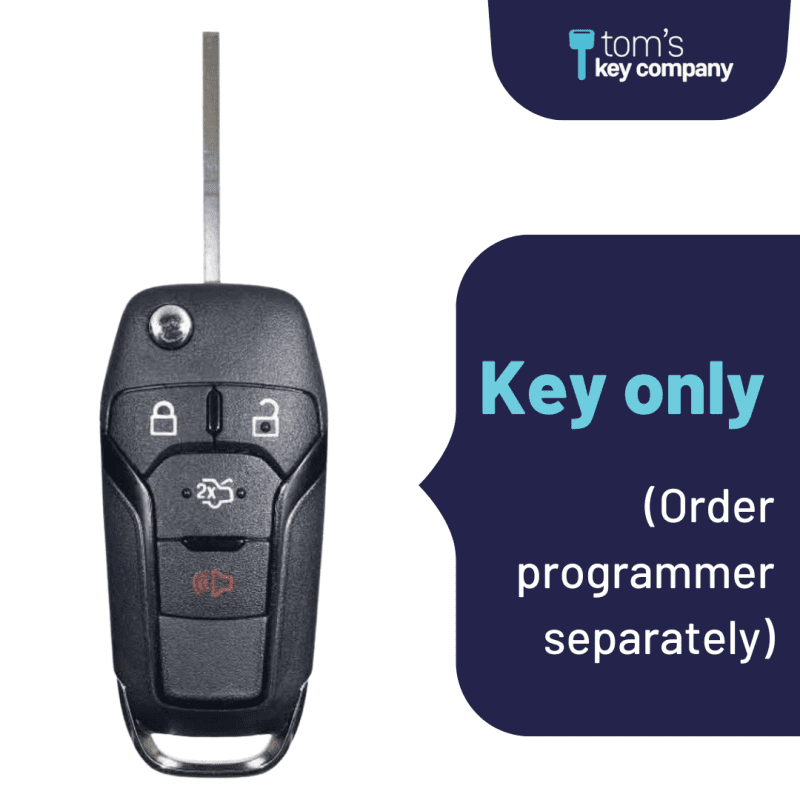 ford aftermarket keyless entry flip key 4 button with trunk release forfk 4b trunk flp tom s key company 1 32022291546365