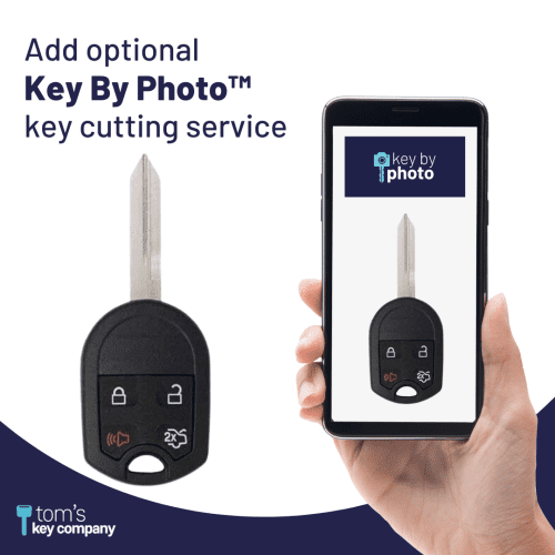 ford key and keyless entry remote 4 button with trunk ouc6000022 4b t tom s key company 2 32007934771453