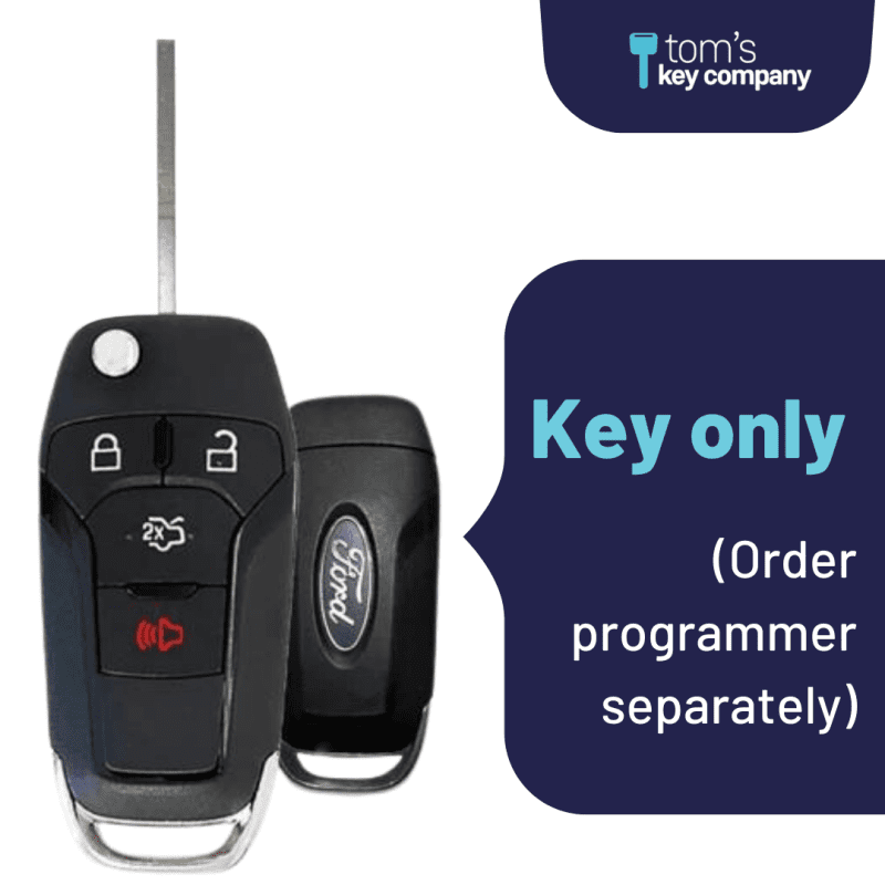 ford oem keyless entry flip key 4 button with trunk release forfk oem logo 4b trunk flp tom s key company 1 32022096314621