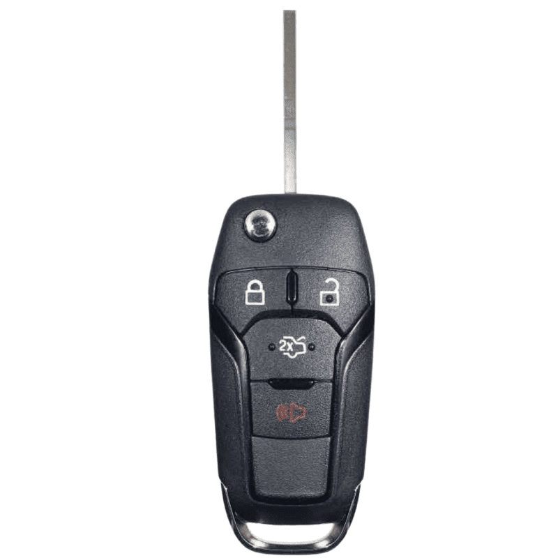 ford oem keyless entry flip key 4 button with trunk release forfk oem logo 4b trunk flp tom s key company 7 29895037485309