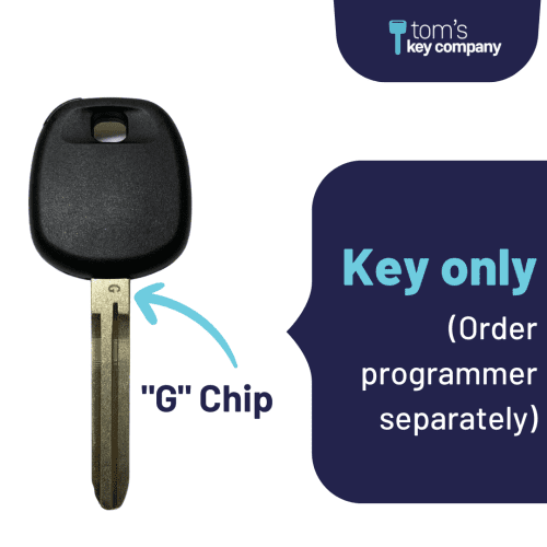 "G" Chip Transponder Key for Select Toyota Vehicles (TOY4-G)