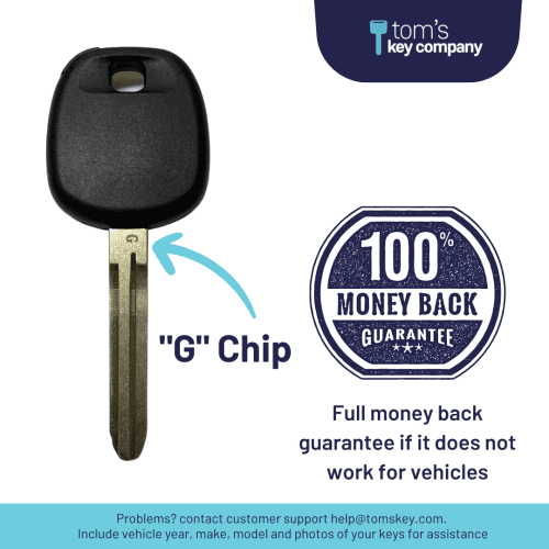 g chip transponder key for select toyota vehicles toy4 g tom s key company 4 31886514749693