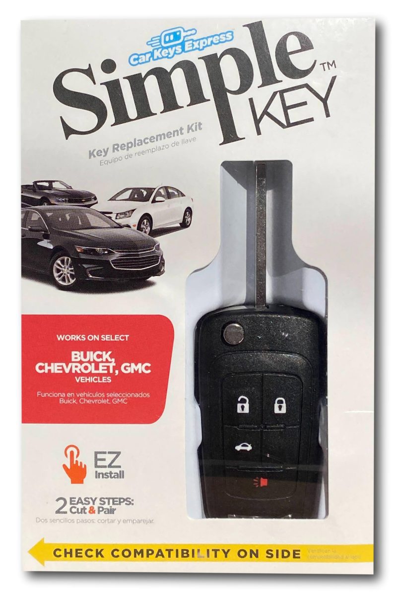 gm simple key 4 button flip key with trunk gmfk4tsk kit tom s key company 1 13835478040732