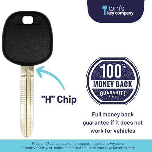 h chip transponder key for select toyota vehicles toy8 h tom s key company 4 31900626157821