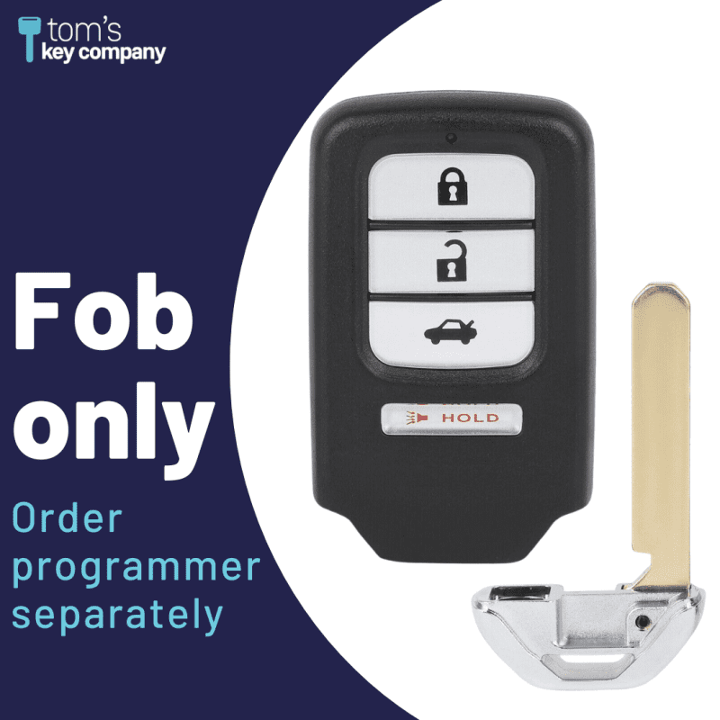 honda accord civic and cr v 4 button smart key with trunk release honsk 4b acj932hk1210a tom s key company 1 31968282542333