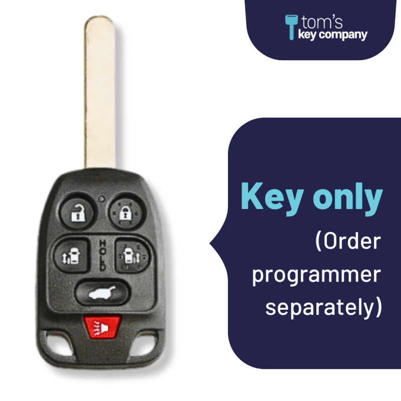 honda odyssey 2011 2013 2014 key and keyless entry remote 6 button n5f a04taa 6b tom s key company 1 31967539069181