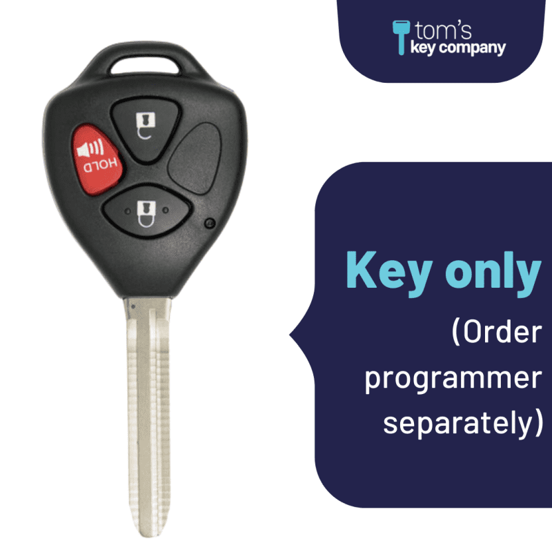 key and remote for select scion and toyota vehicles dot chip key with 3 button remote mozb41tg 3b dot tom s key company 1 31901380509949