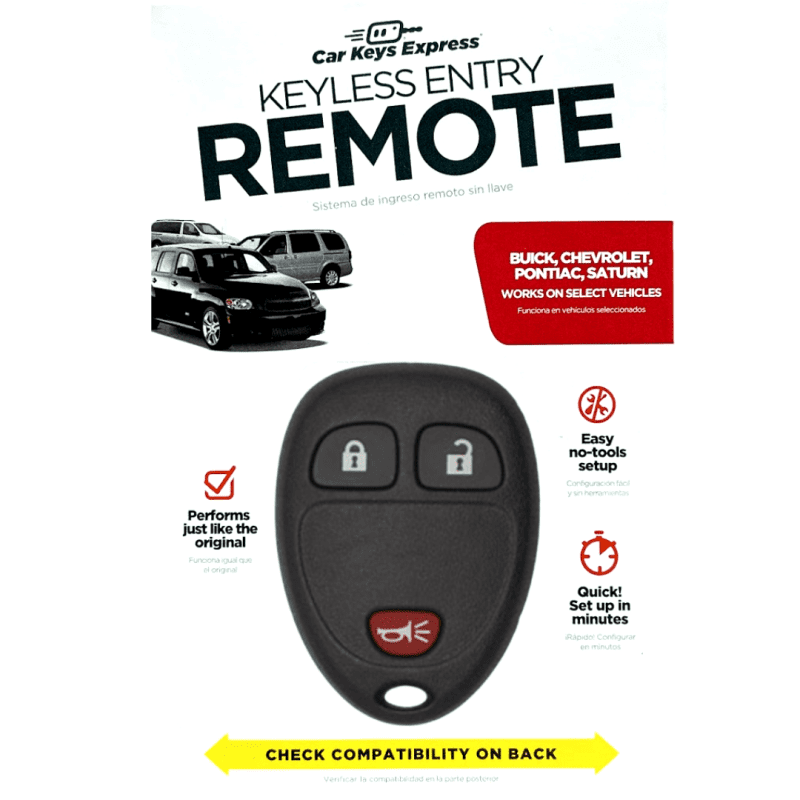 keyless entry remote for select buick chevrolet pontiac and saturn vehicles 3 button remote fob gmrm 3z0re kit tom s key company 1 29711151497469