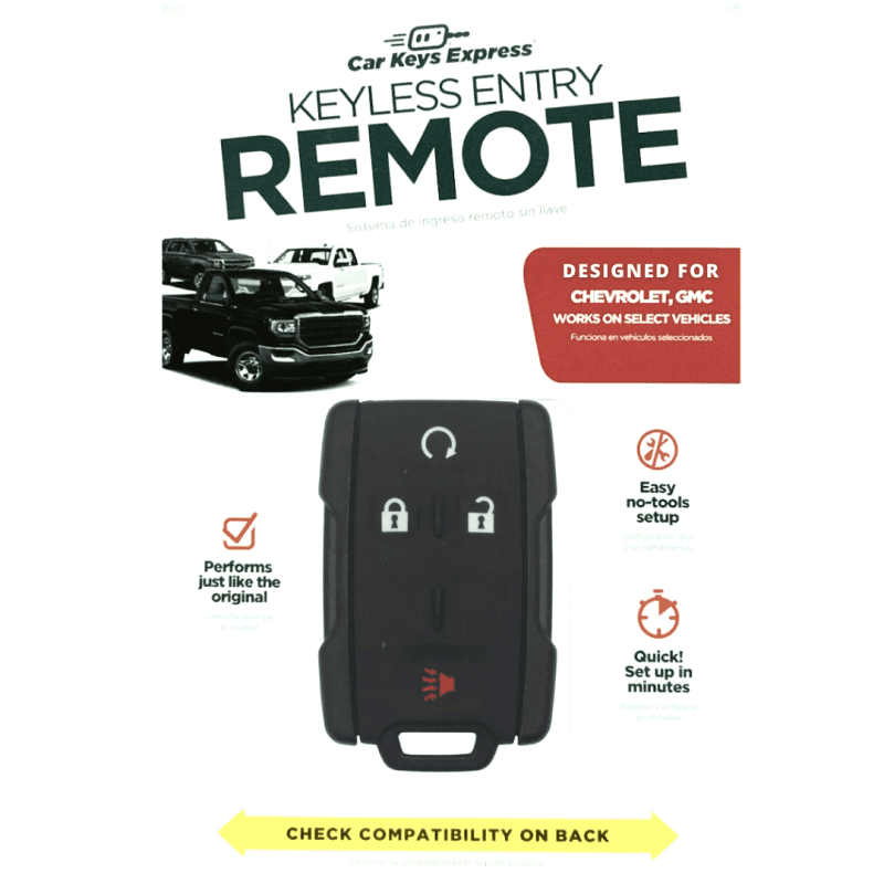 keyless entry remote for select chevrolet and gmc vehicles 4 button remote fob gmrm 4tz2re kit tom s key company 5 31298335473917