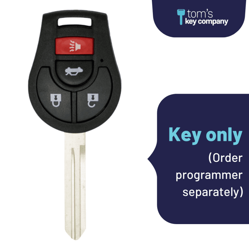 nissan 4 button remote head key for select nissan vehicles cwtwb1u751 4b tom s key company 1 32068035576061