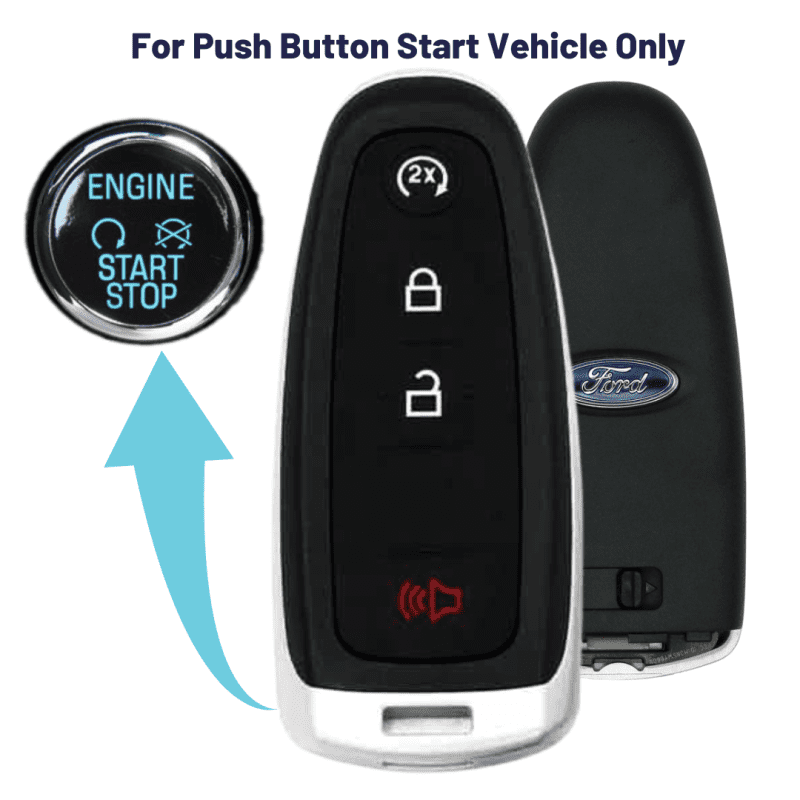 refurbished ford 4 button smart key with remote start forpsk 4b rs oem pdl refurb tom s key company 30276020764925