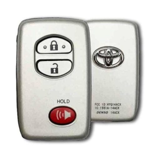 refurbished oem 2010 2019 toyota 4runner 3 button smart key fob refurbished oem hyq14acx 3b fob silver tom s key company 2 29298250121469