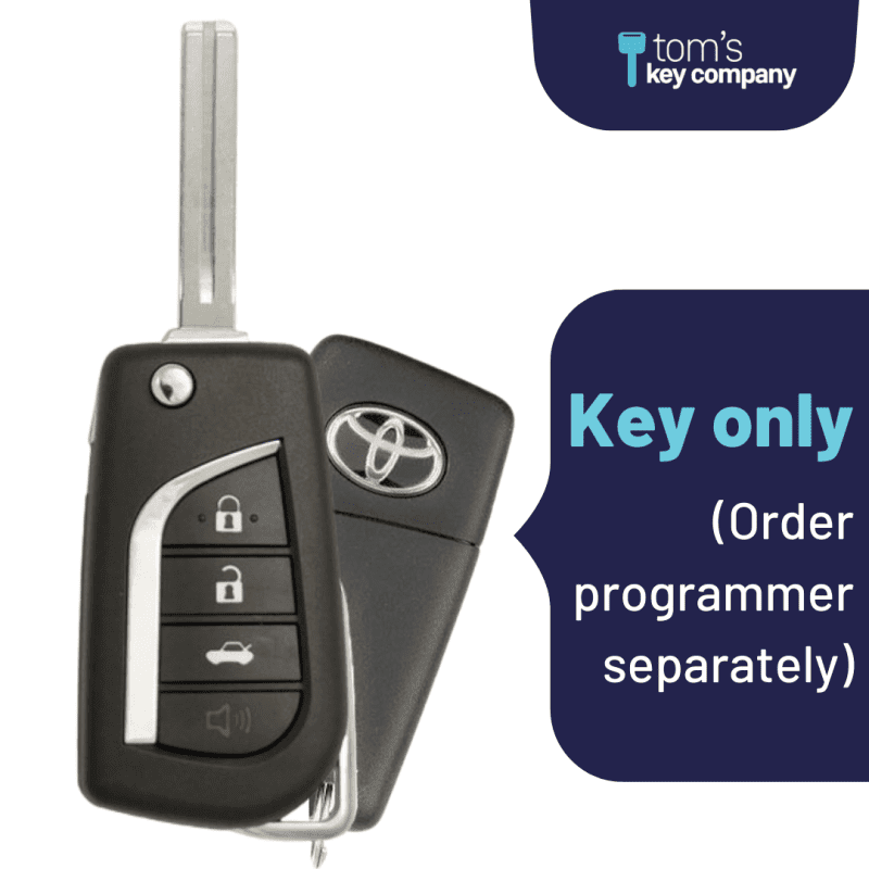 refurbished toyota logo camry keyless entry remote key h chip key with 4 button remote flip key hyq12bfb 4b h flp logo refurb tom s key company 1 31920532193533