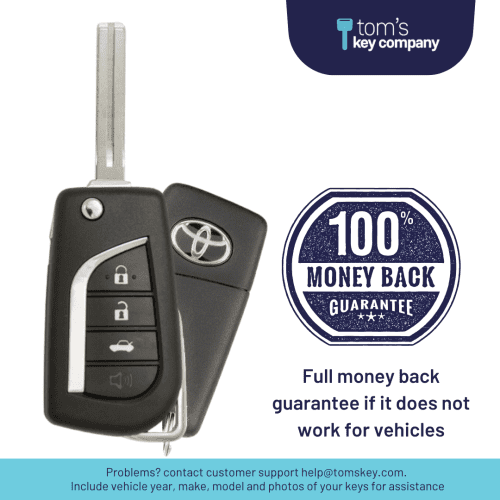 refurbished toyota logo camry keyless entry remote key h chip key with 4 button remote flip key hyq12bfb 4b h flp logo refurb tom s key company 5 31920532291837