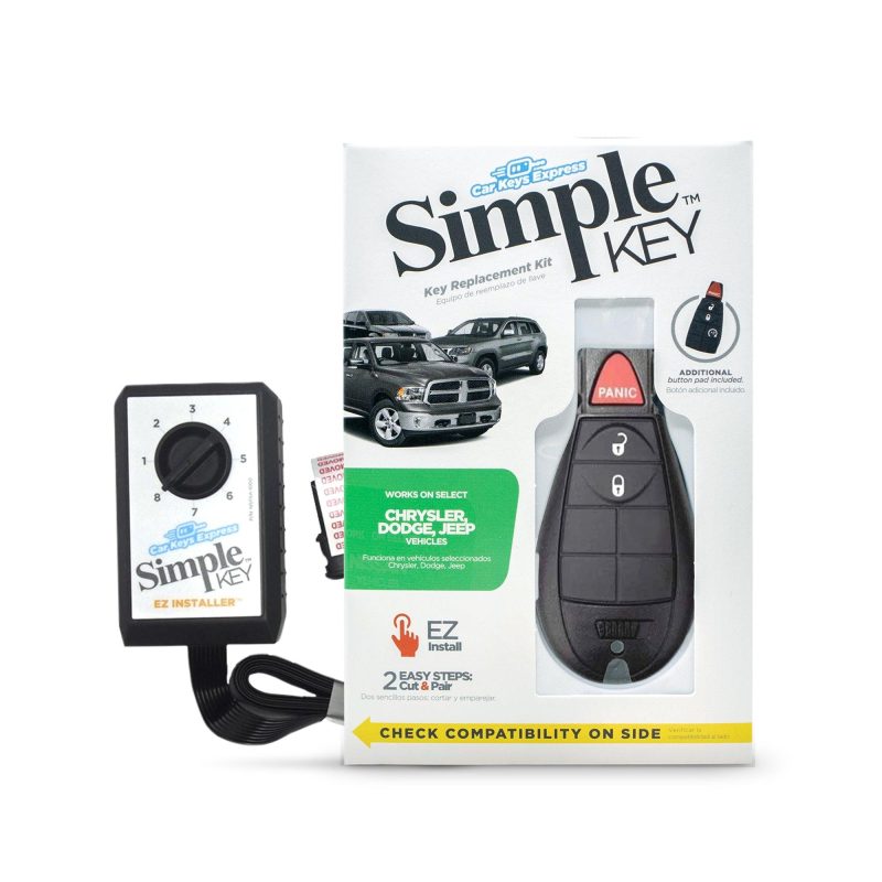 simple key programmer for chrysler dodge jeep and volkswagen with a 3 button fobik and extra button pad tom s key company 1 31590970032381