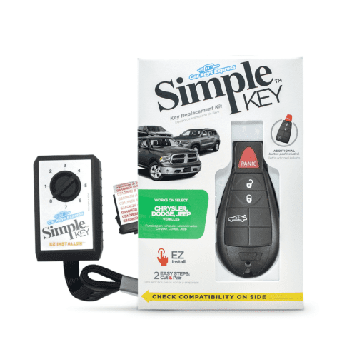 simple key programmer for chrysler dodge jeep and volkswagen with a 4 button fobik and extra button pad tom s key company 1 31590967673085