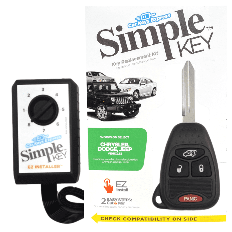 simple key programmer for chrysler dodge jeep with a 4 button remote key with trunk relase tom s key company 1 29079694344445