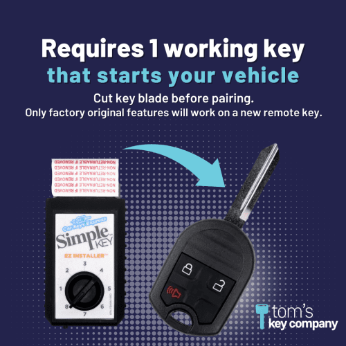 simple key programmer for ford and lincoln vehicles with a 3 button remote key tom s key company 8 30260317487357