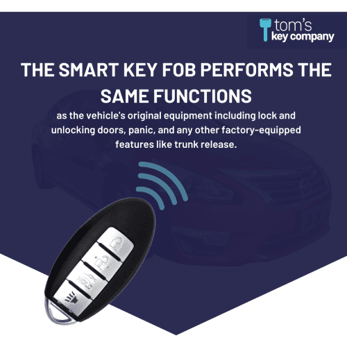 simple key programmer for nissan and infiniti with a 4 button smart key fob with trunk release tom s key company 3 30233501696253