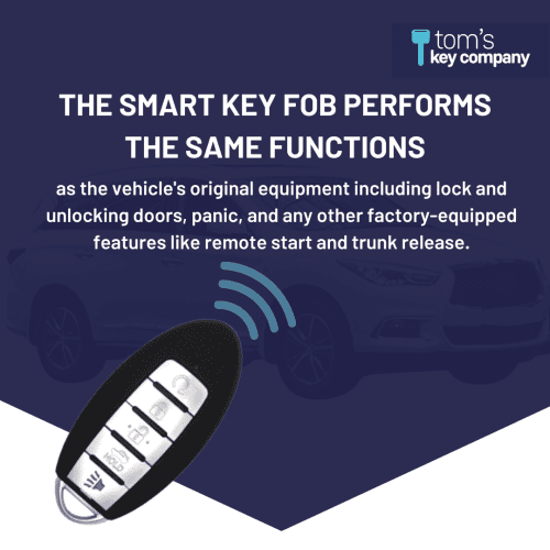 simple key programmer for nissan and infiniti with a 5 button smart key fob with trunk release and remote start tom s key company 8 30233524404477