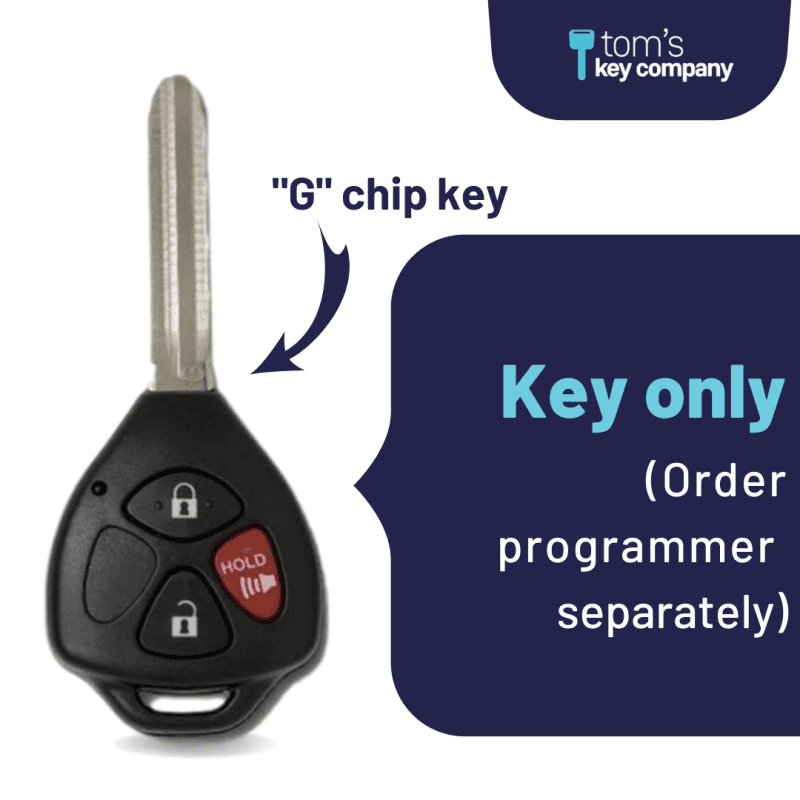 toyota 4runner rav4 and yaris key and remote g chip key with 3 button remote hyq12bby 3b g tom s key company 1 30812237398269