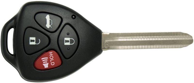 toyota corolla g chip key with 4 button keyless entry remote fob gq429t 4b g tom s key company 8325918589060