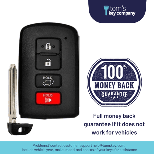 toyota highlander sequoia smart proximity key push button start keyless remote fob tom s key company 5 31795877970173