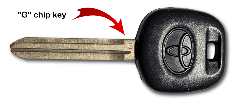 toyota logo g chip transponder key for select toyota and scion vehicles rubber handle toy4 g logo tom s key company 4 1577082290308