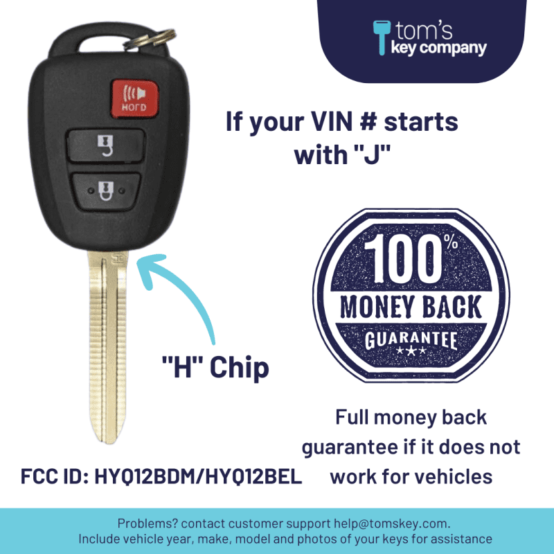 toyota prius c and tacoma key and remote h chip key with 3 button keyless entry remote fob hyq12bel 3b h hyq12bdm tom s key company 4 31905342423293