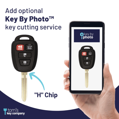 toyota rav4 key and remote h chip key with 4 button remote gq452t 4b h tom s key company 2 31905606729981